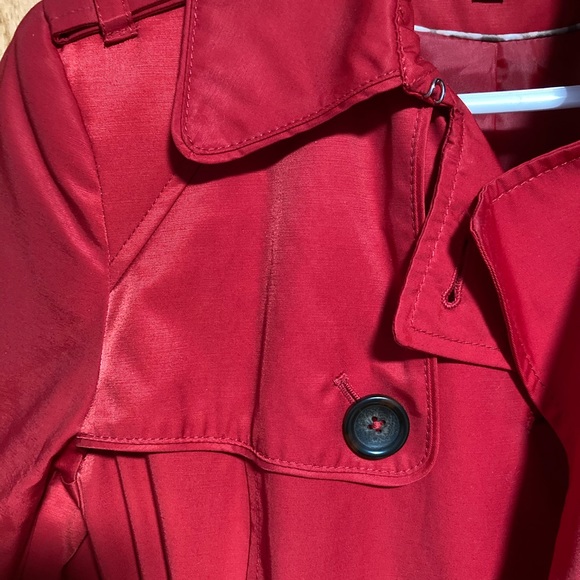 Macy’s INC Red Trench Coat 00ZMC309 - XS - Picture 7 of 10